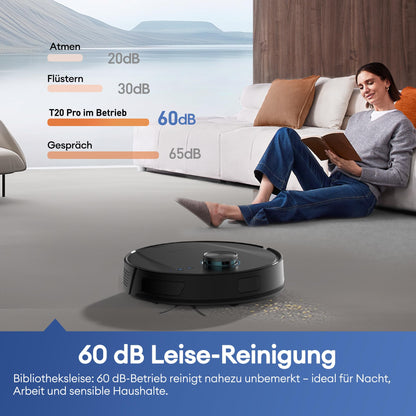 Ultenic T20 Pro+ Saugroboter mit Wischfunktion und Absaugstation