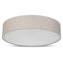REV LED Deckenleuchte rund 50 cm, Stoffschirm Taupe, 6x E27