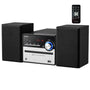 Cyberlux Mini HiFi Stereoanlage mit CD/MP3, USB und FM Radio, LED-Display und zwei Lautsprecherboxen