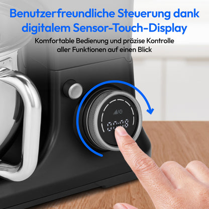 MEDION Küchenmaschine MD18420 mit Eisschüssel, 1200 W, schwarz