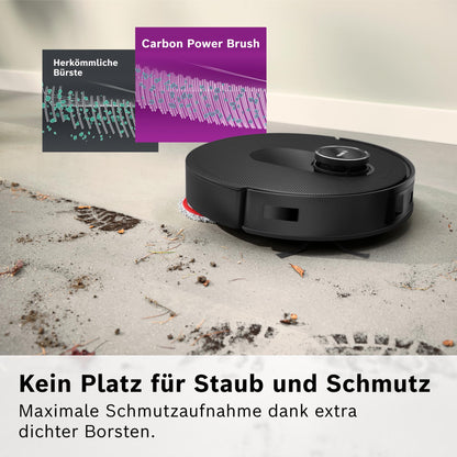 Bosch Spotless Max BCRDW3B Saugroboter mit Wischfunktion, schwarz