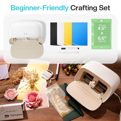 Likcut S501 Mini Schneideplotter Plottermaschine für DIY – Beige