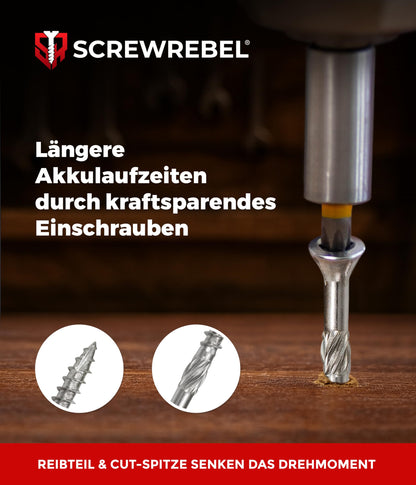 SCREW REBEL Terrassenschraube ST-FIX Edelstahl A2 5 x 50 mm 500 Stück