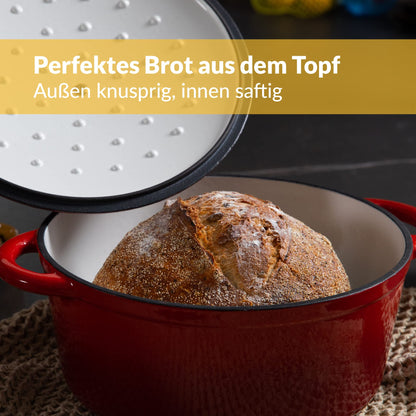 Chefarone Gusseisen Topf Schmortopf - emailliert 26 cm