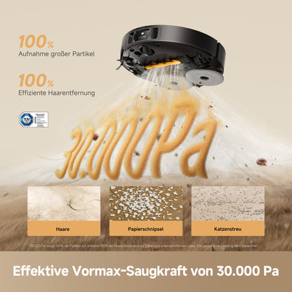 dreame L50s Pro Ultra Saugroboter mit Wischfunktion, schwarz