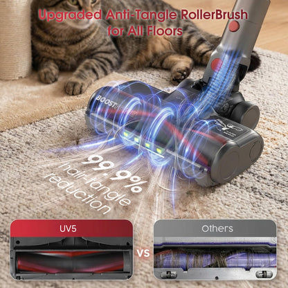 UNINELL HOME UV5 Akku-Staubsauger kabellos mit LED-Touchscreen