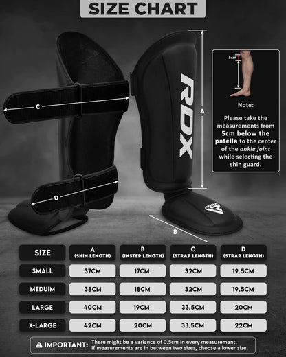 RDX Schienbeinschoner Kickboxen Muay Thai aus Maya Hide Leder