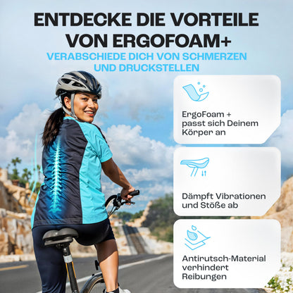 BYVITA ErgoFoam+ Fahrradsattel Trekking für Damen und Herren