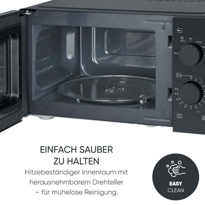 SEVERIN MW 9180 Solo Mikrowellengerät 19 L - 700 W, Schwarz