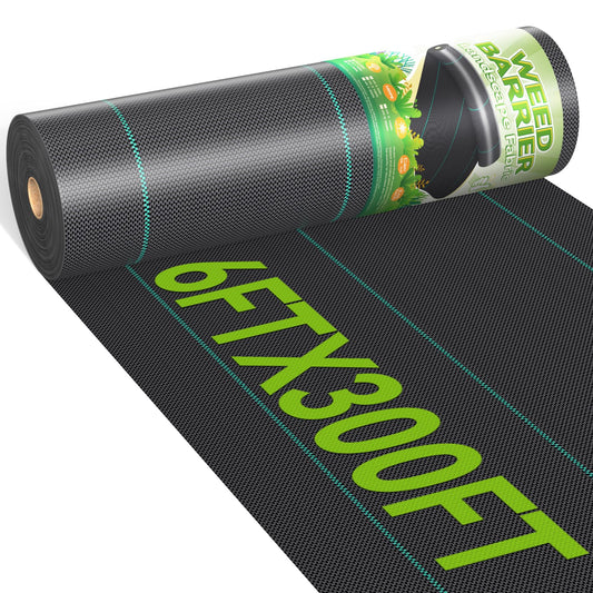 iropro Geotextil Unkrautbarriere – 90 g/m², 1.8 m breit. Schwarzes Geotextil, gerollt. Unterdrückt Unkrautwachstum im Garten- und Landschaftsbau.