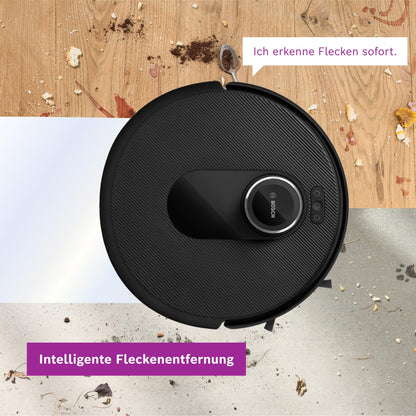 Bosch Spotless Max BCRDW3B Saugroboter mit Wischfunktion, schwarz