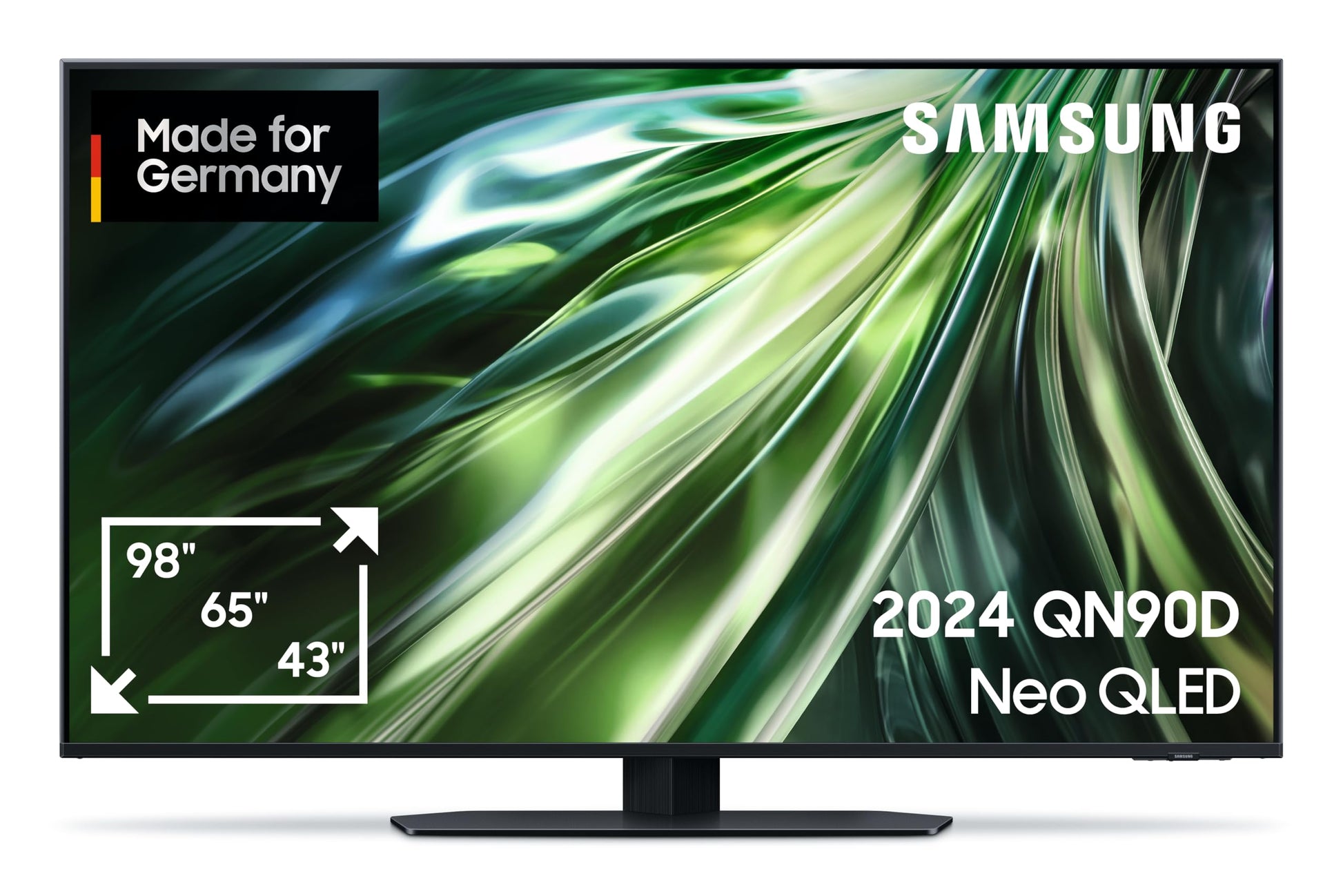 Samsung Neo QLED 4K QN90D Mini LED TV 50 Zoll (2024): Schwarzer 50-Zoll-TV für 4K Home-Entertainment.