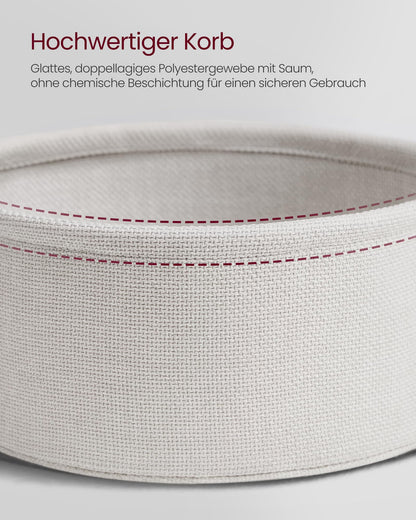 VASAGLE Couchtisch LCT244G01 mit Stauraum - zementgrau-cremeweiss