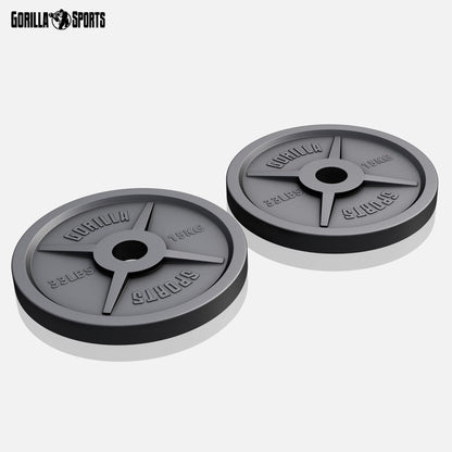 GORILLA SPORTS Olympia Hantelscheiben Gusseisen 50mm