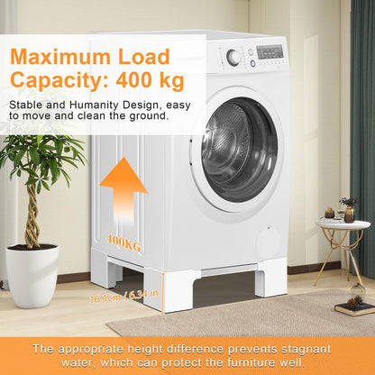 NIUXX Universal-Waschmaschinenbasis – Verstellbar 46-69cm, 16.1cm Hoch