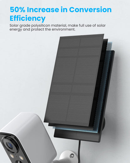 FOAOOD Überwachungskamera aussen - Akku/Solar, 2er Set weiss