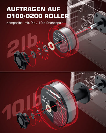 ARCCAPTAIN MIG MAG Schweißgerät 200A vollsynergisch 7-in-1