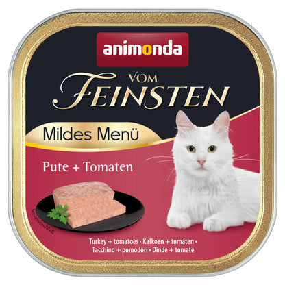 animonda vom Feinsten Mildes Menü Milde Vielfalt Katzenfutter 32x100g