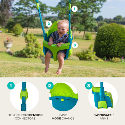 TP Toys Schaukelsitz Quadpod Grün – Babyschaukel ab 6 Monaten