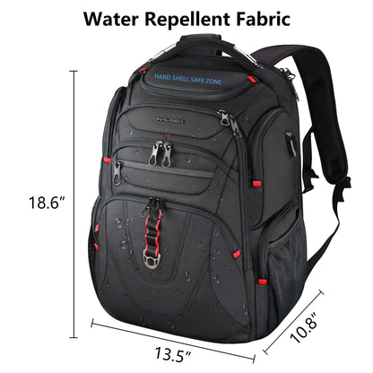 KROSER Business Laptop Reiserucksack - 17.3 Zoll Schwarz