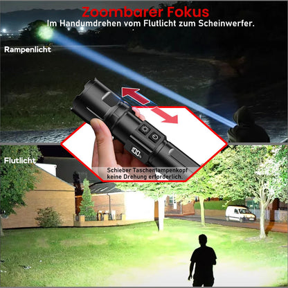 Shadowhawk S1969 LED-Taschenlampe, aufladbar, 500000 Lumen, 2er-Set