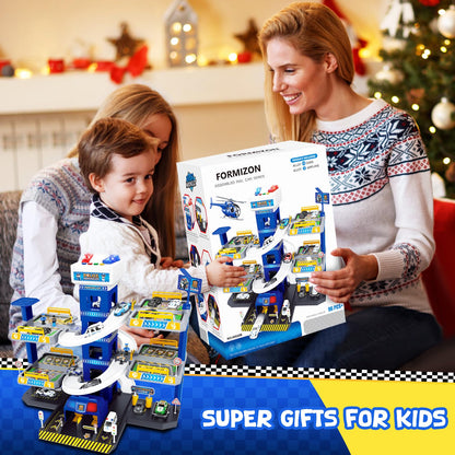 FORMIZON 5 Stockwerke Parkhaus Feuerwehr Polizei – Blau