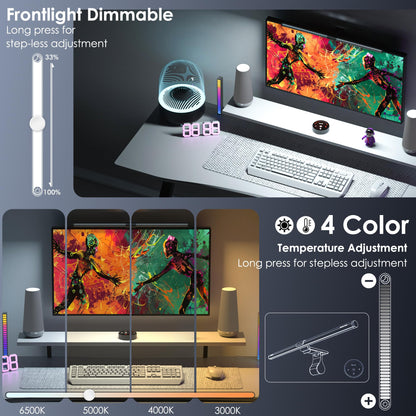 Quntis 51cm Curved Gaming Monitor Lampe RGB Fernbedienung