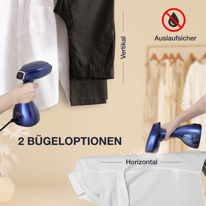 LEBENLANG Dampfglätter LBD528R mit 1500 W, 300 ml Tank, Rosa