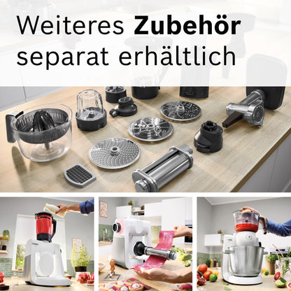 Bosch Küchenmaschine Serie 6 MUMS6EW13D – Silber/Weiss