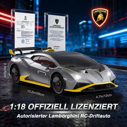 AYIQUTY RC Drift Auto Lamborghini 1:18 4WD 35 km/h LED Licht