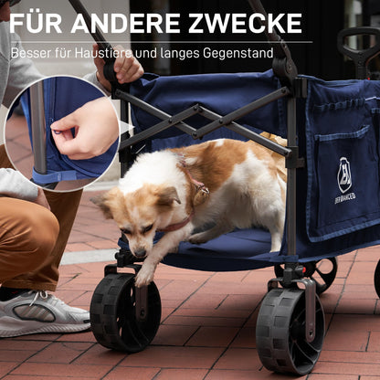 EVER ADVANCED XXL Bollerwagen faltbar – 225L, 150kg, breite Räder