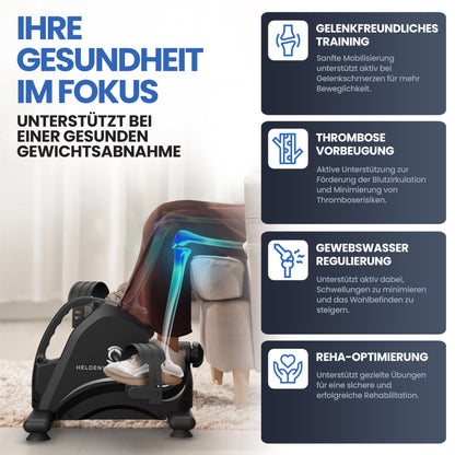 HELDENWERK Pedaltrainer Basic Set – Arm- & Beintrainer Senioren