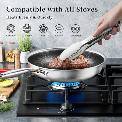 Innerwell Profi Antihaft Pfanne Edelstahl 28cm - Induktion