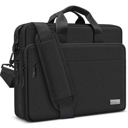 ZYB Große Laptoptasche 17 Zoll 17.3 Zoll Laptop Tasche,Wasserdicht Notebook Tasche für 17-17.3 Zoll Lenovo HP Dell ASUS MSI Acer Samsung etc 17-17.3 Laptop Hülle Schultertasche Aktentasche-Schwarz