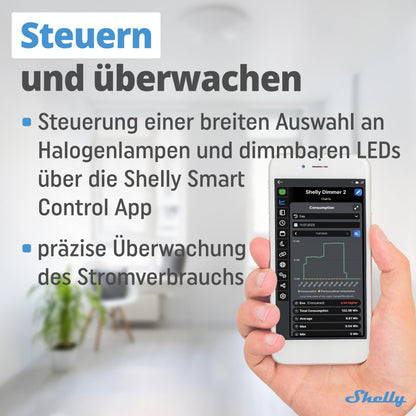 Shelly Dimmer 2 Intelligenter Wlan Dimmer Modul – 4 Stück