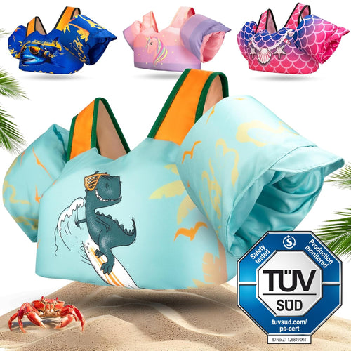 KIDVERSE Schwimmweste Kinder 3-6 Jahre, Schwimmhilfe mit Schwimmflügel