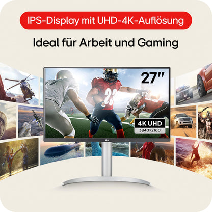 LG 27UP650K-W 27 Zoll Ultra UHD 4K Monitor - Weiss