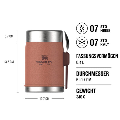 STANLEY Classic Legendary Thermobehälter 400 ml, Hammertone Clay
