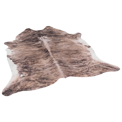 Pergamon Rinderfell Kunstfaser Teppich – Braun Beige