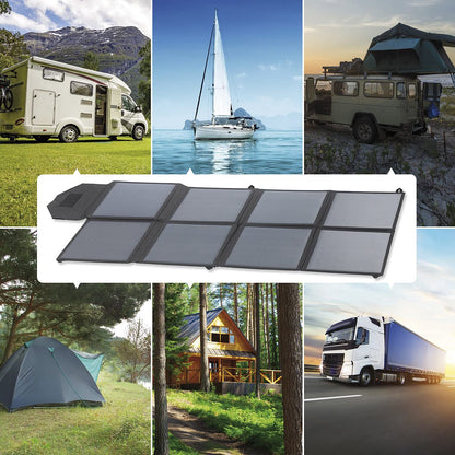 revolt Faltpanel: Mobiles Solarpanel 100W monokristallin