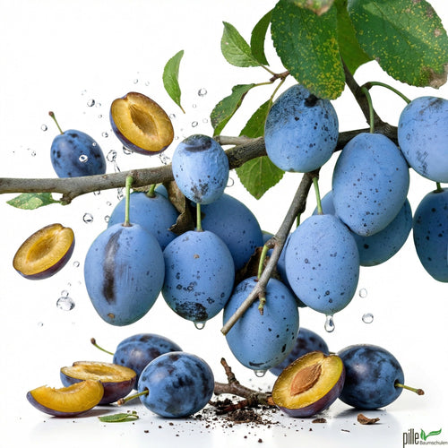 Pille Baumschulen Hauszwetsche Pflaumenbaum selbstfruchtbar 80-120 cm, Buschform als Containerware