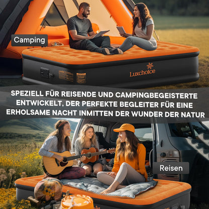 Luxchoice Luftbett Gästebett 1 Person selbstaufblasend mit E-Pumpe