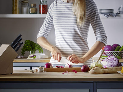 WÜSTHOF Gourmet Messerblock Set – 5-teilig, Silber