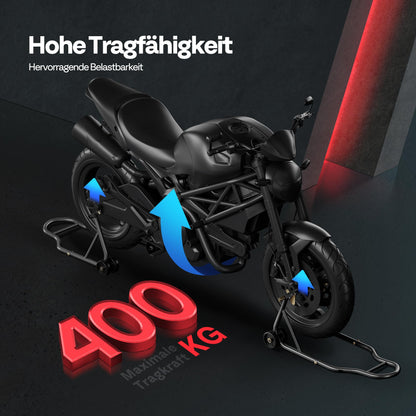 SPECSTAR Motorrad Montageständer Set VH569, 400 kg, Schwarz