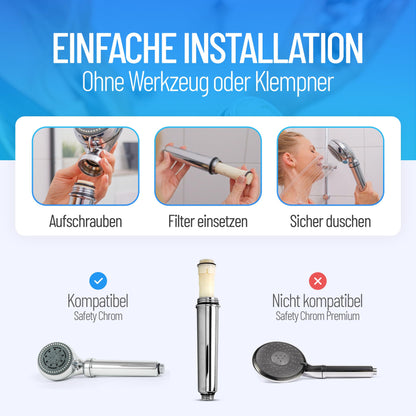 SAFETY CHROM Legionellenfilter – Zertifizierter Ersatzfilter