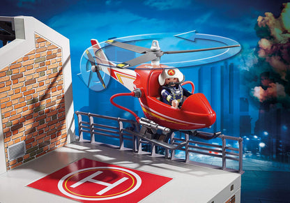 PLAYMOBIL City Action Feuerwache Gross - mit Sound