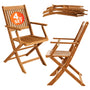 Casaria Sydney Gartenstuhl – Akazienholz klappbar 4er Set. Klappbare Gartenstühle aus Akazienholz, als platzsparende Sitzgelegenheit im Außenbereich.