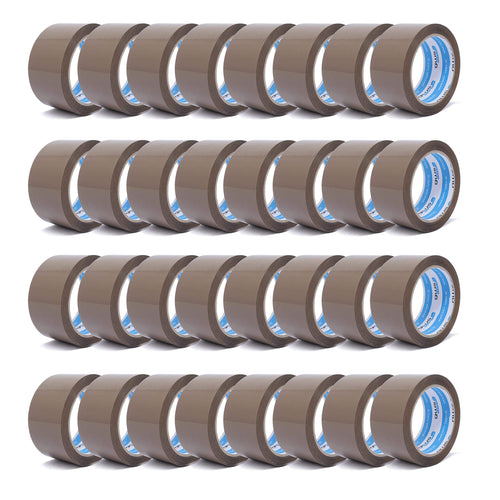 gws Paketklebeband 36 Rollen braun, geräuscharm, 66 m x 50 mm zum Verpacken von Paketen