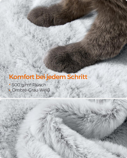 Feandrea PCT162W01 Kratzbaum für grosse Katzen - Ombré Grau-Weiss