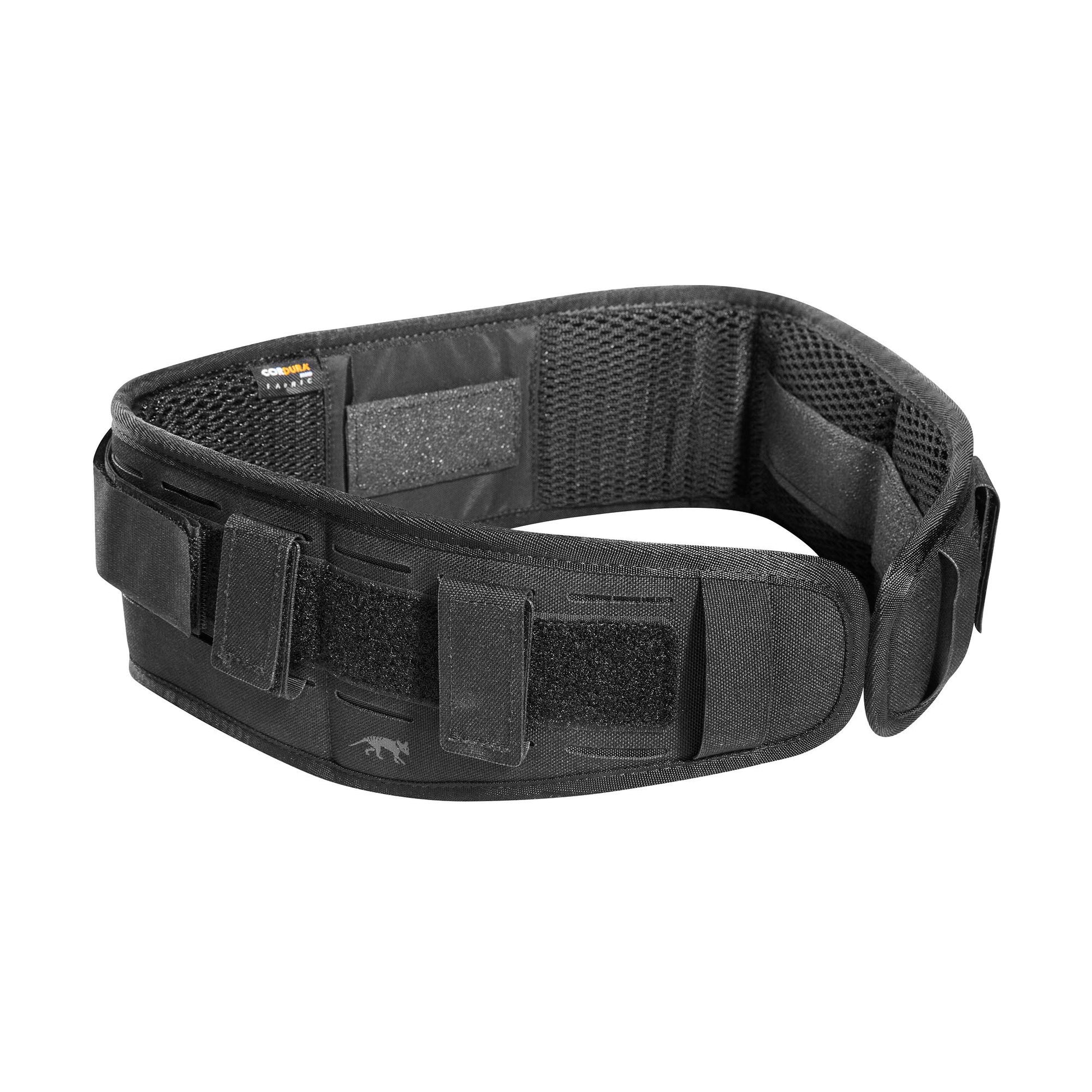 Tasmanian Tiger TT Belt Padding M&P Gürtelpolsterung. Rechteckig, schwarz. Bietet Druckentlastung für hohen Tragekomfort beim Tragen von Ausrüstung am Gürtel.
